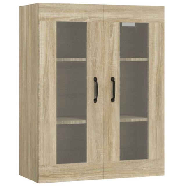 Berkfield Home Hanging Wall Cabinet Sonoma Oak 69.5x34x90 cm in Light Tan - image 1