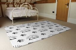 Benjamin Tate Design Egyptian Pyramid & Ankh Designer Rug in Natural - Size: Large - thumbnail 3