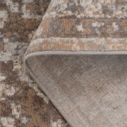 Kukoon Beige Traditional Medallion Bordered Living Area Rug - Size: 60 cm x 240 cm - thumbnail 5
