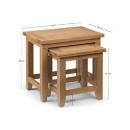 Cheshire Thistlewood Nest Of Tables in Oak in Light Oak - thumbnail 3