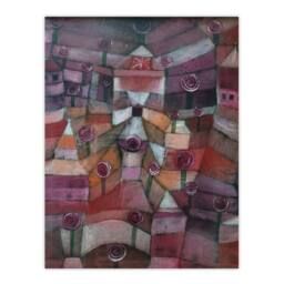 Artery8 Paul Klee Framed Wall Art Print Rose Garden Abstract Painting in Purple - Size: A3 - thumbnail 3