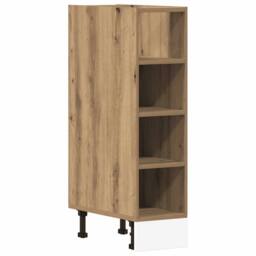 Berkfield Home Durable Bottom Cabinet Artisan Oak 20x44, 5x81, 5 cm Engineered Wood in Brown - thumbnail 3