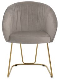 Orsina Mink Velvet Dinner Chair, Easy to Care Armrest Accent Dining Chair, Easily Adjustable Indoor Chair in Brown - thumbnail 6