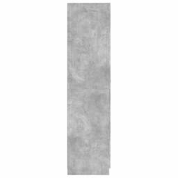 Berkfield Home Wardrobe Concrete Grey 90x52x200 cm Engineered Wood - Size: 90 x 52 x 200 cm - thumbnail 7