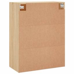 Berkfield Home Wall Mounted Cabinet Sonoma Oak 69.5x34x90 cm in Light Tan - thumbnail 9