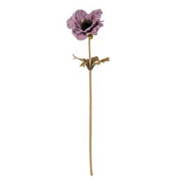 Sostter Purple Anemone Faux Flower Stem - thumbnail 1