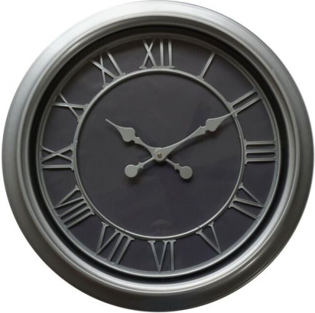 Love Lace Bloomsbury Wall Clock in Silver - image 1