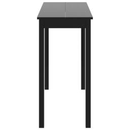 Berkfield Home Bar Table MDF Black 115x55x107 cm - Size: 115 x 55 x 107 cm - thumbnail 4