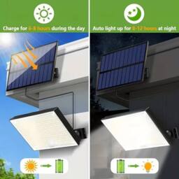 Havendro Solar Lights Outdoor Remote Security Lights Motion Sensor Spotlight in Black - thumbnail 4