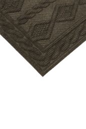 JVL Knit Rubber Backed Indoor Doormat 40x60cm Brown - Size: 40 cm x 60 cm - thumbnail 4