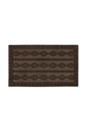 JVL Knit Rubber Backed Indoor Doormat 40x60cm Brown - Size: 40 cm x 60 cm - thumbnail 1