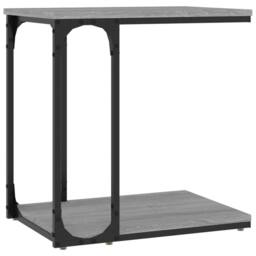Berkfield Home Side Table Grey Sonoma 50x35x52 cm Engineered Wood - Size: 50 x 35 x 52 cm - thumbnail 2