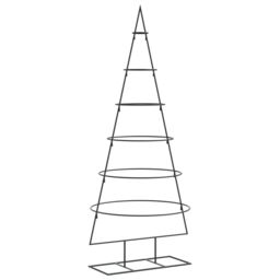 Berkfield Home Metal Christmas Tree for Decoration Black 150 cm - thumbnail 5