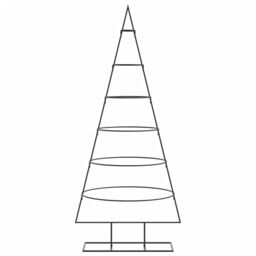 Berkfield Home Metal Christmas Tree for Decoration Black 150 cm - thumbnail 3