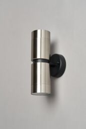 BHS Lighting Hans Up & Down Outdoor Wall Light in Metallic Silver - thumbnail 2