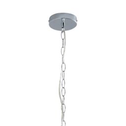 Pagazzi Vivienne 5 Light Chrome & Clear Chandelier Ceiling Pendant in Silver - thumbnail 5