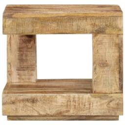 Berkfield Home Coffee Table 45x45x40 cm Solid Wood Mango - Size: 45 x 45 x 40 cm - thumbnail 2