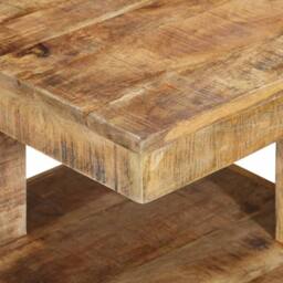 Berkfield Home Coffee Table 45x45x40 cm Solid Wood Mango - Size: 45 x 45 x 40 cm - thumbnail 4