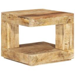 Berkfield Home Coffee Table 45x45x40 cm Solid Wood Mango - Size: 45 x 45 x 40 cm - thumbnail 1