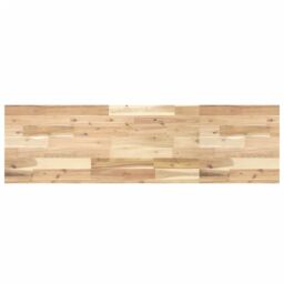 Berkfield Home Bathroom Vanity Top Untreated 140x40x4 cm Solid Wood Acacia in Brown - Size: 140 x 40 x 4 cm