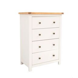 Cabinet Bits Maggiori 4 Drawer Chest of Drawers Brass Knob in Off-White - thumbnail 2