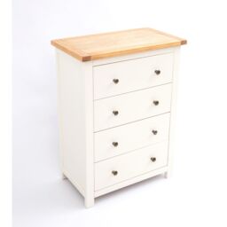 Cabinet Bits Maggiori 4 Drawer Chest of Drawers Brass Knob in Off-White - thumbnail 3
