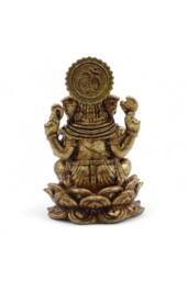 KDMD Brass Ganesha Miniature Statue - 30mm, Handcrafted Spiritual Decor in Bronze - thumbnail 2