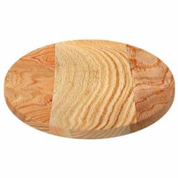 Berkfield Home Table Top Light Brown 80x40x2 cm Solid Wood Oak Oval - Size: 80 x 40 x 2 cm - thumbnail 6