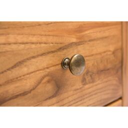 Cabinet Bits Trivento Light Wood 3 Drawer 3 Door Sideboard Brass Knob in Light Brown - thumbnail 6