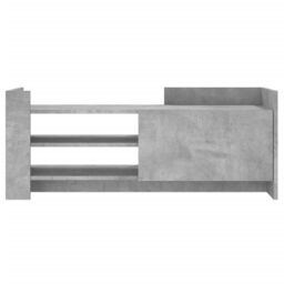 Berkfield Home TV Cabinet Concrete Grey 100x35x40 cm Engineered Wood - Size: 100 x 35 x 40 cm - thumbnail 4