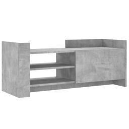 Berkfield Home TV Cabinet Concrete Grey 100x35x40 cm Engineered Wood - Size: 100 x 35 x 40 cm - thumbnail 2