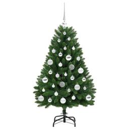 Berkfield Home Elegant Artificial Christmas Tree with Stand Green 120 cm PVC and - thumbnail 4