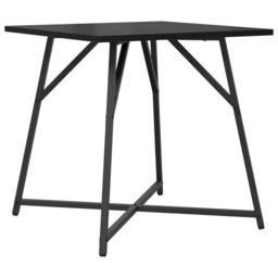 Berkfield Home Side Table Set of 2 - Black Oak Engineered Wood & Metal - thumbnail 4