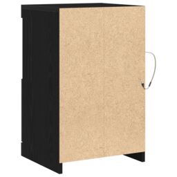 Berkfield Home Side Cabinets with LED Lights 2 pcs Black Oak 41x37x67 cm - Size: 41 x 37 x 67 cm - thumbnail 8