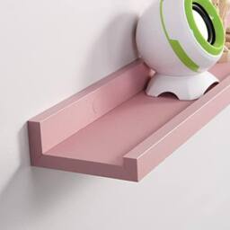 SPOT ON DEALZ Set of 2 Blush 48CM Floating Wall Shelves Wooden Display Storage Unit in Pink - thumbnail 7