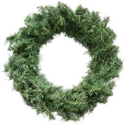 Pelle & Sol 40cm Artificial Green Leaves Round Christmas Wreath - thumbnail 1