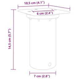 Berkfield Home Outdoor Ground Light Square Black 10.5x10.5cm Die-cast Aluminium - Size: 10.5x10.5 cm - thumbnail 7