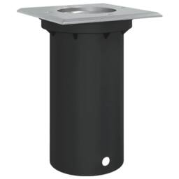 Berkfield Home Outdoor Ground Light Square Black 10.5x10.5cm Die-cast Aluminium - Size: 10.5x10.5 cm - thumbnail 3