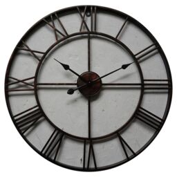 Hill Interiors Skeleton Wall Clock in Bronze