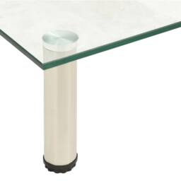 Berkfield Home TV Stand Transparent 80x35x17 cm Tempered Glass in Clear - Size: 80 x 35 x 17 cm - thumbnail 4