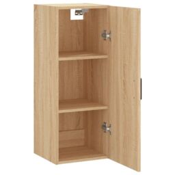 Berkfield Home Wall Mounted Cabinet Sonoma Oak 34.5x34x90 cm in Brown - thumbnail 6