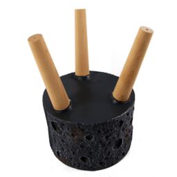 Leaf Moon Black Planter with Stand - thumbnail 7