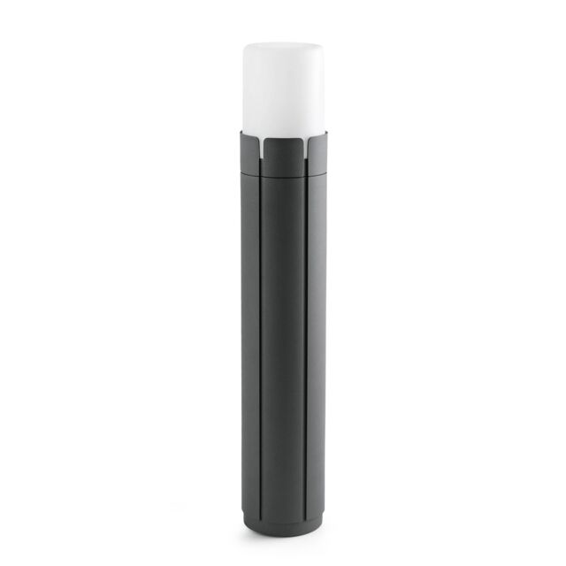 Netlighting Tram 1 Light Outdoor Tall Bollard Light White Dark Grey IP65 E27 - image 1