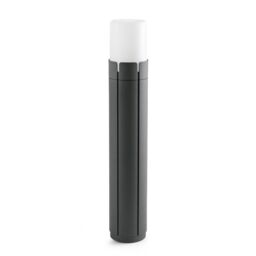 Netlighting Tram 1 Light Outdoor Tall Bollard Light White Dark Grey IP65 E27 - thumbnail 1