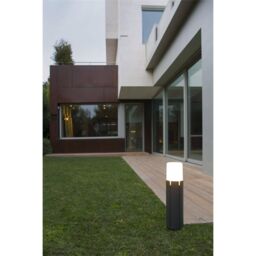 Netlighting Tram 1 Light Outdoor Tall Bollard Light White Dark Grey IP65 E27 - thumbnail 2