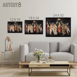 "Artery8 Sandro Botticelli Primavera Framed Canvas Wall Art Print - Size: W12"" x H16""" - thumbnail 4