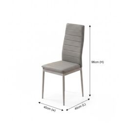 KOSY KOALA Dining Table with Bench & 4 Grey Chairs Set Kitchen Dining Room Furniture in Brown - thumbnail 6