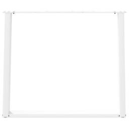 Berkfield Home Modern vidXL Dining Table Legs U-Shaped 2 pcs White 90x(72-73) cm - thumbnail 5