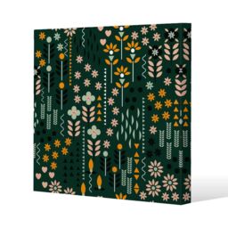 Benjamin Tate Design Selection of Flowers Print (Canvas Print) / 46 x 46 x 4cm in Natural - Size: 46 x 46 x 4 cm - thumbnail 1