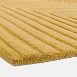 The Rug Shop UK Yellow Handmade Luxurious Easy to clean Optical 3D Area Rug - Size: 200 cm x 290 cm - thumbnail 4